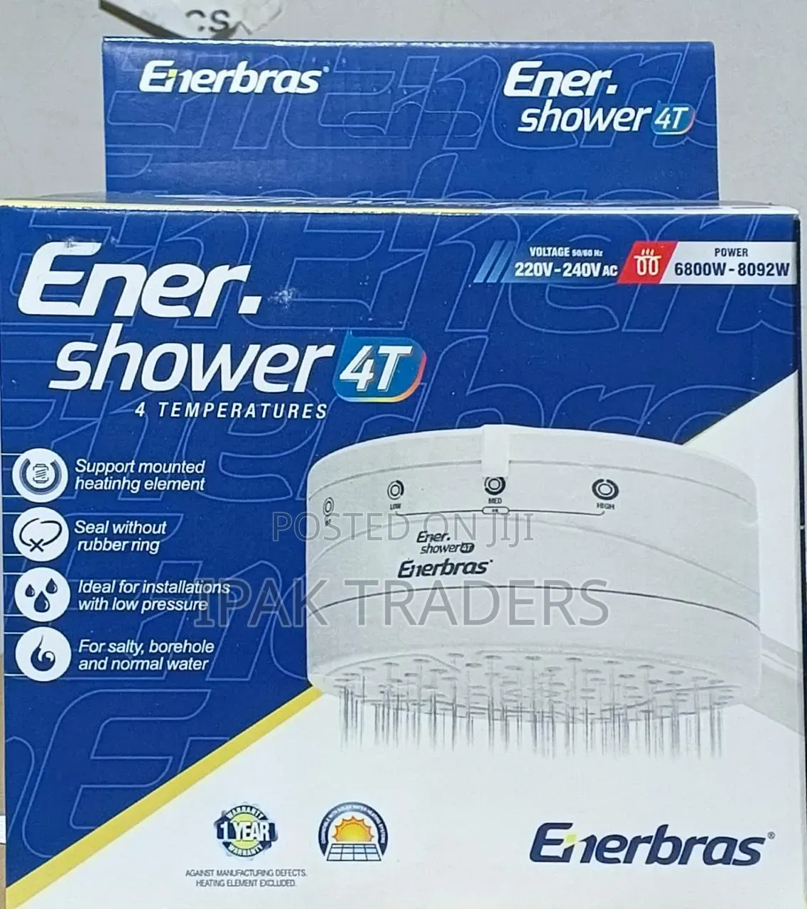 Enershower 4t for Salty Borehole or Normal WaterGood Quality