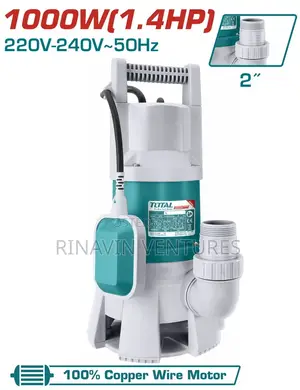 Total Twp810001 Sewage Submersible Pump 1000w
Max.Head:9m