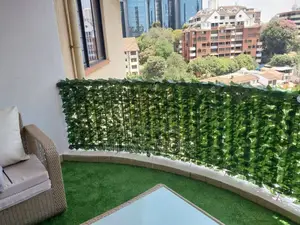 Dark Green Artificial Privacy Fence Roll Balcony Garden Screen