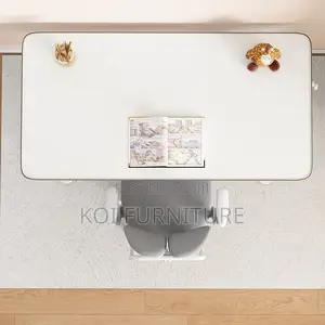 Office Desk; Manual Adjustable Height White Prodctives Desk