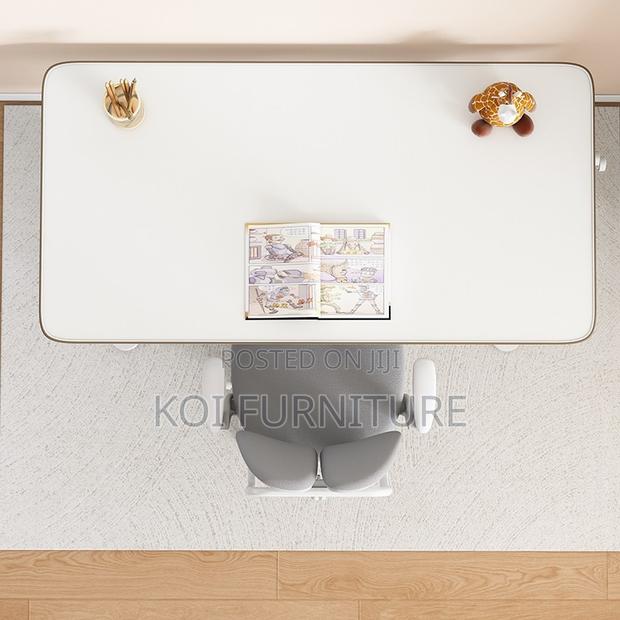Office Desk; Manual Adjustable Height White Prodctives Desk - thumbnail 2