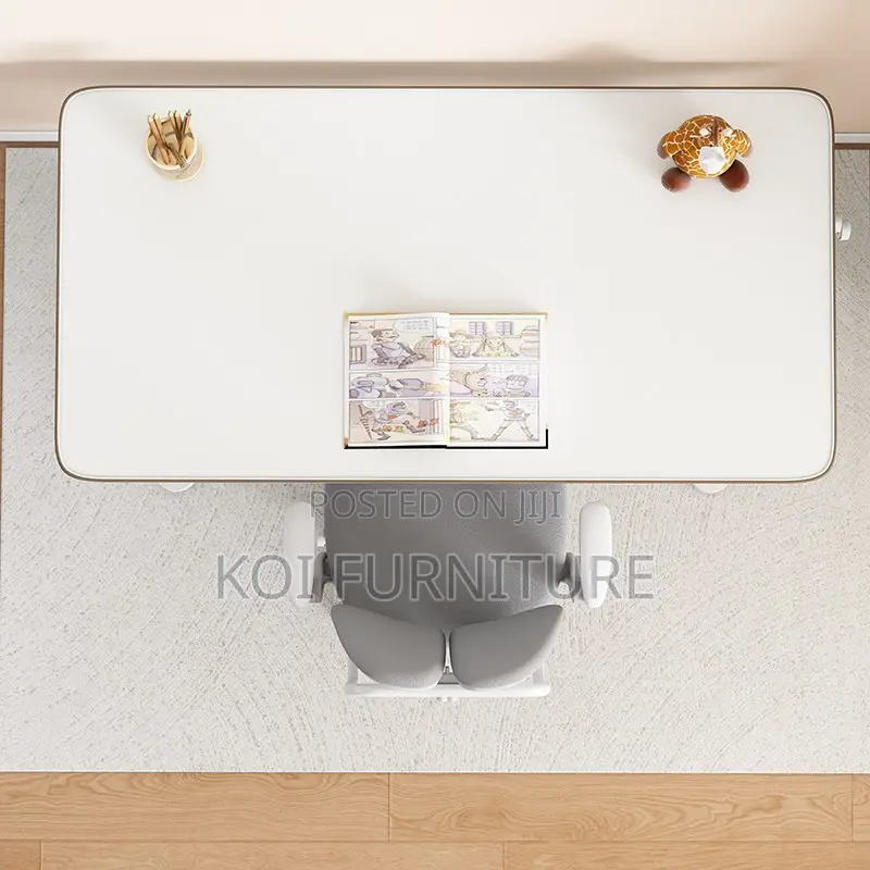 Office Desk; Manual Adjustable Height White Prodctives Desk