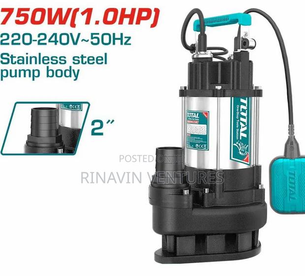 Total Twp775016 Sewage Submersible Pump 750w(1.0hp)
Max.Head:13m