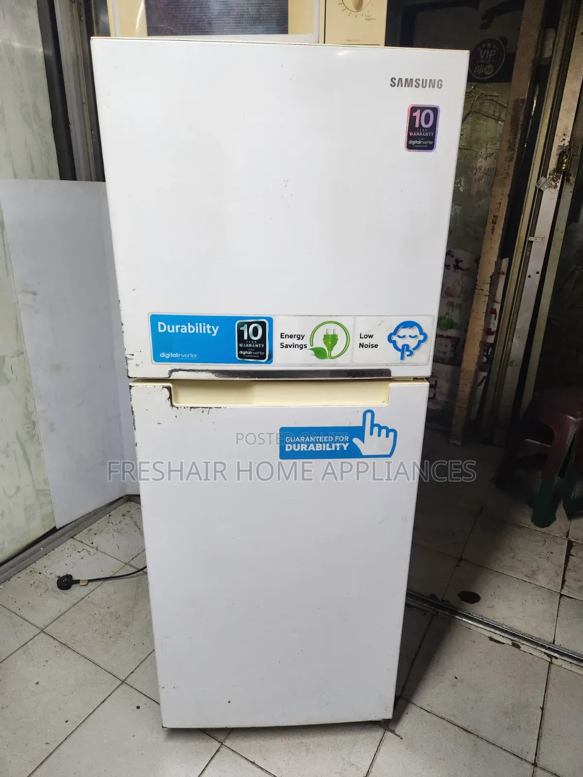 White 2 Door Affordable Fridge