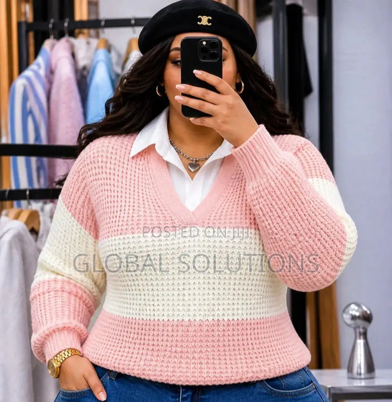 Women's Color-Block Knitted Sweater