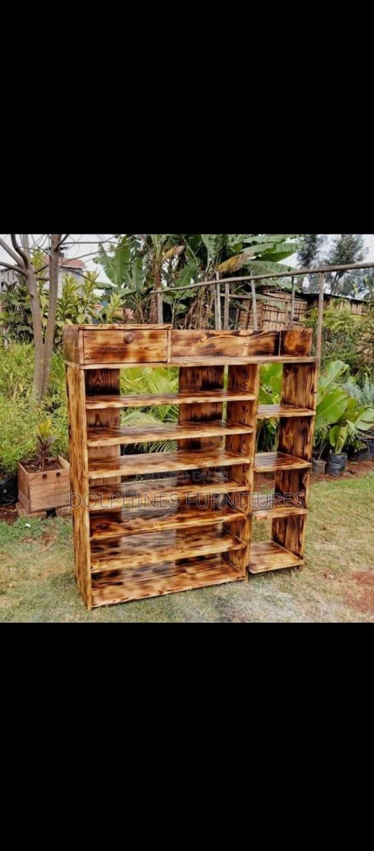 Brown Shoe Rack