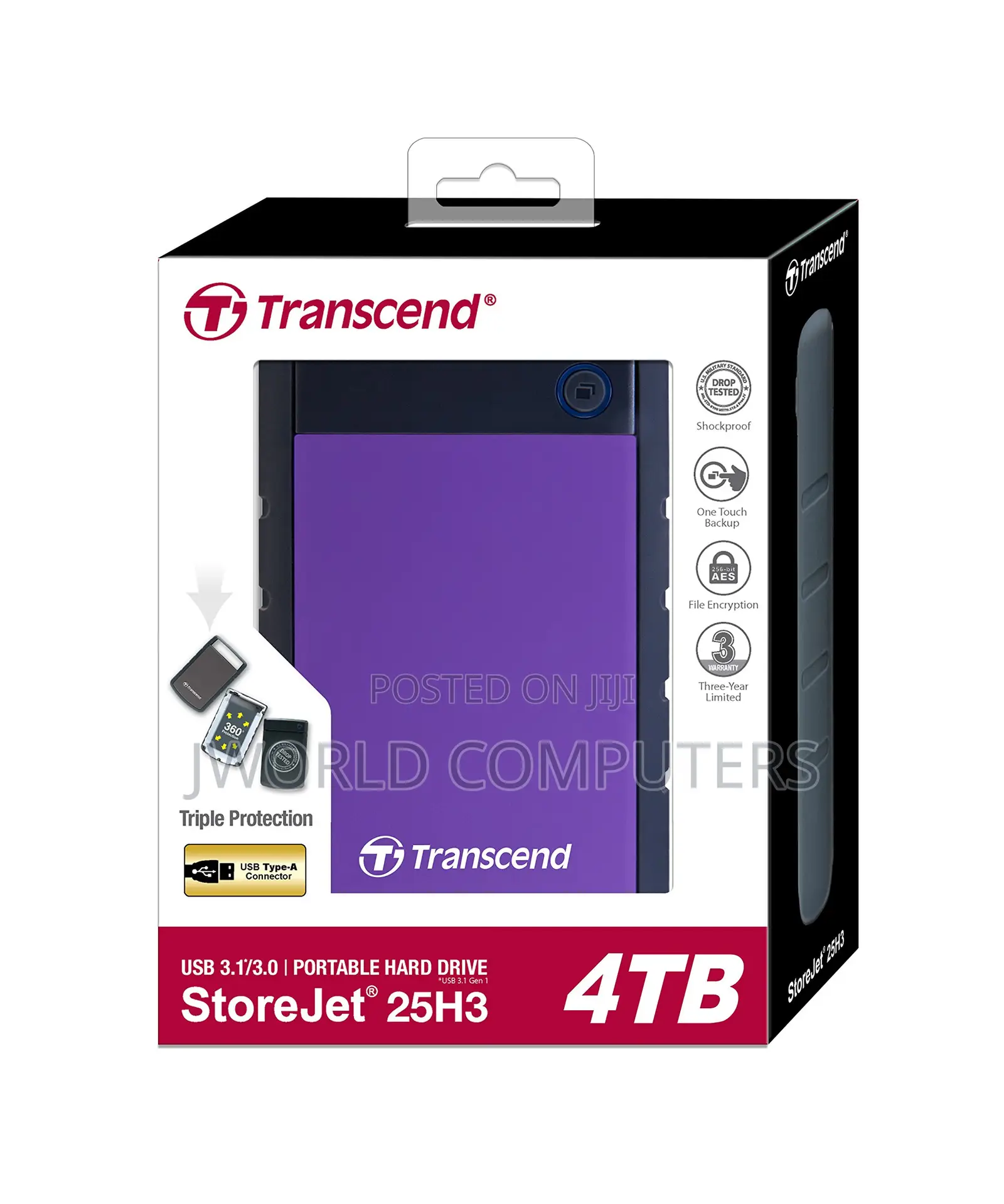 Transcend 4tb Storejet Ts4tsj25h3p