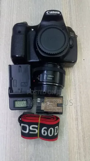 Canon DSLR Camera With 50mm Prime Lens