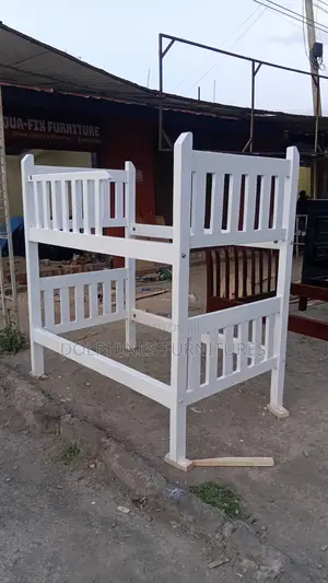 White Double Decker Bed