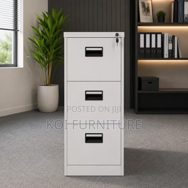 Office Cabinets; Three Drawers Storage Home Office Steel Cabinet