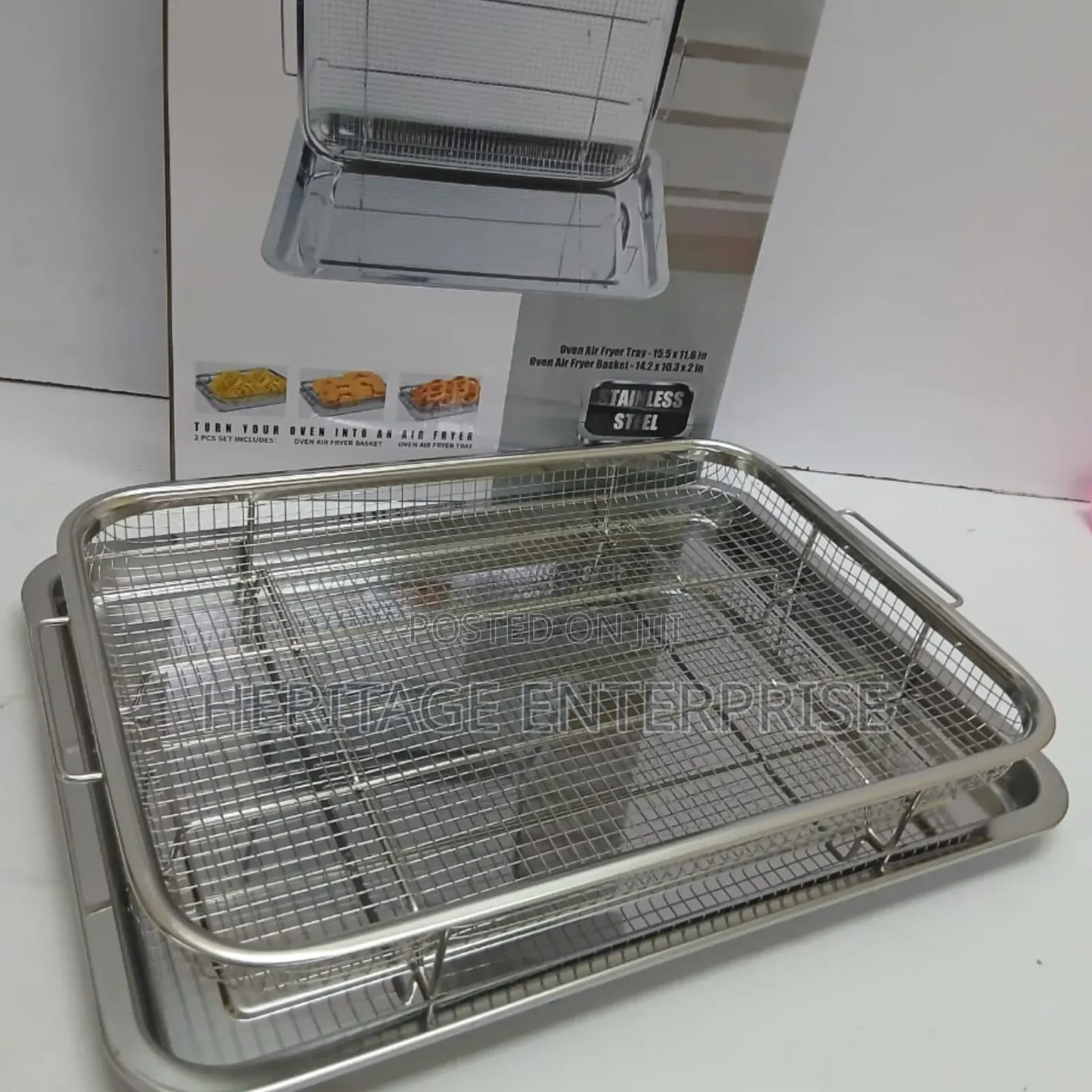 Fries Basket for Oven*
Material: Stainless
 Steel