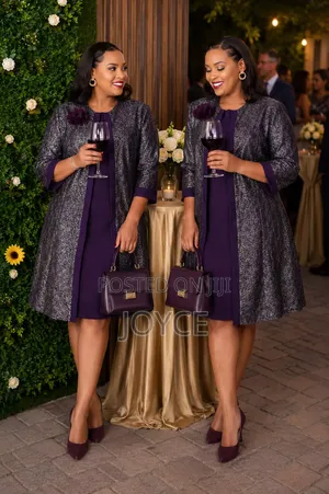 2 Pc Set Dress and Coat