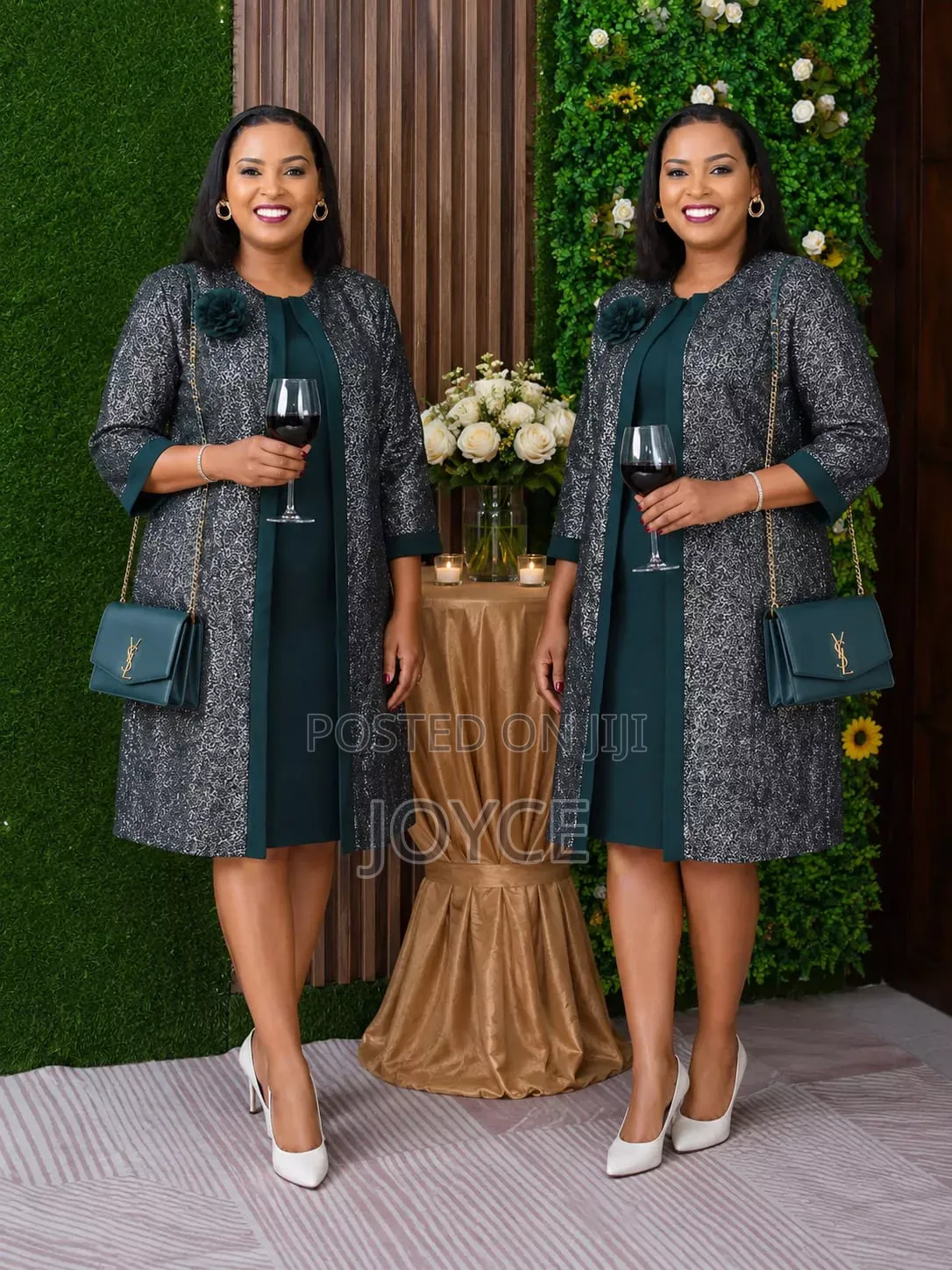 2 Pc Set Dress and Coat