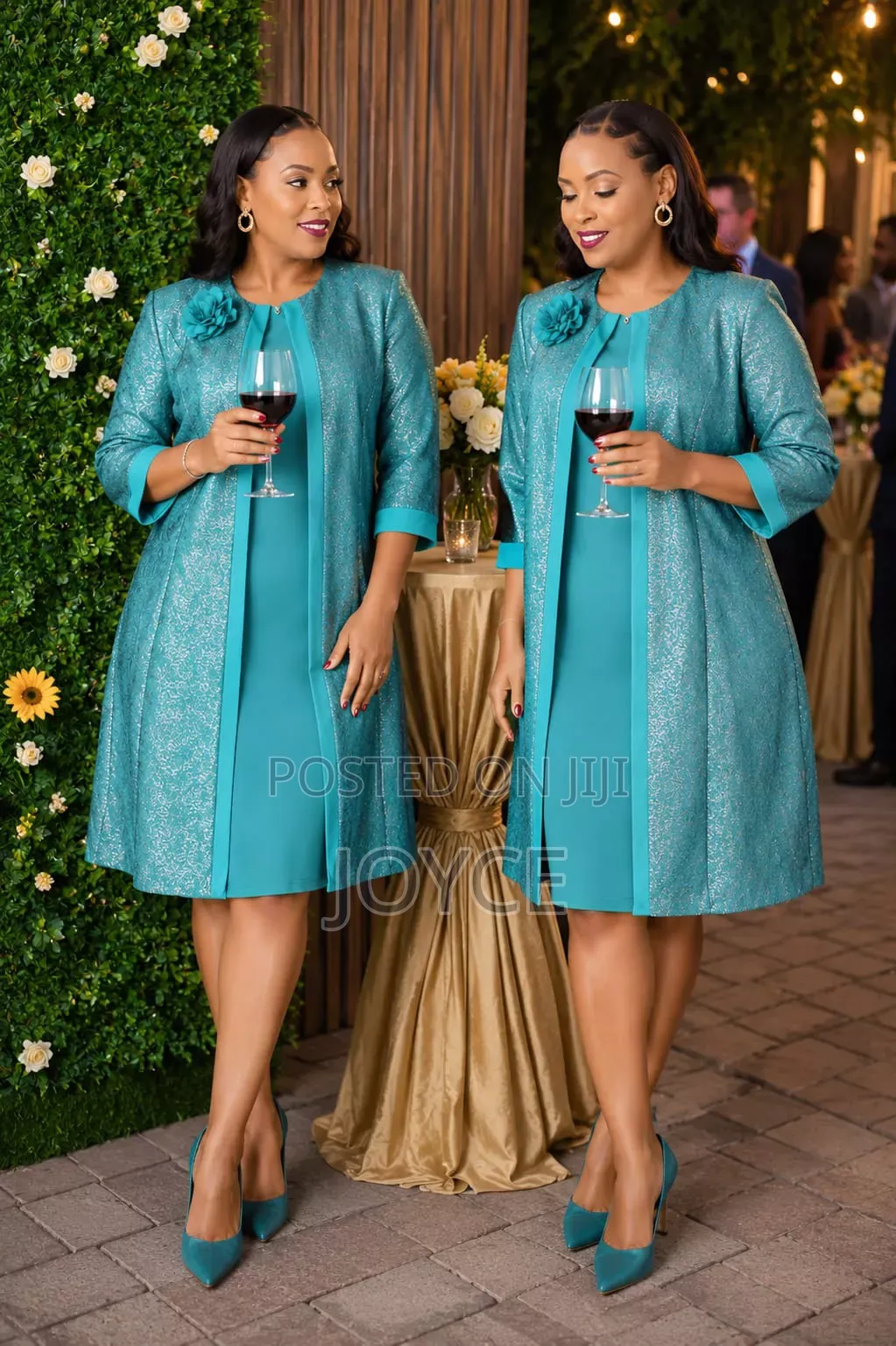 2 Pc Set Dress and Coat