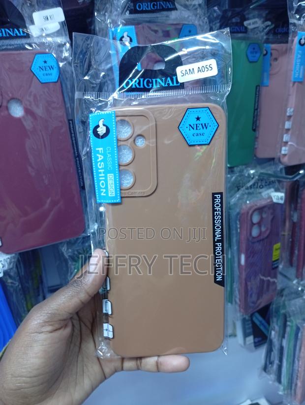 Samsung Galaxy A05s,Beige Finish and Camera Protection Case