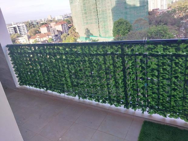 Dark Green Artificial Hedge Fence Roll Balcony Garden Privacy Screen