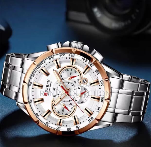 Silver and Gold Curren Mens Wrist Watch 