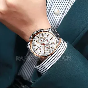 Silver and Gold Curren Mens Wrist Watch 