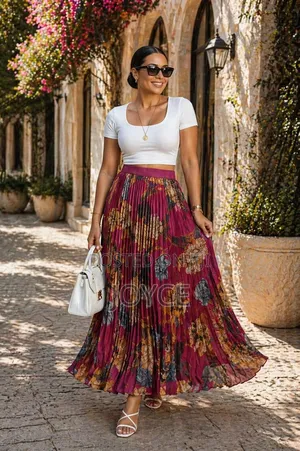 Free Size Pleated Chiffon Skirts