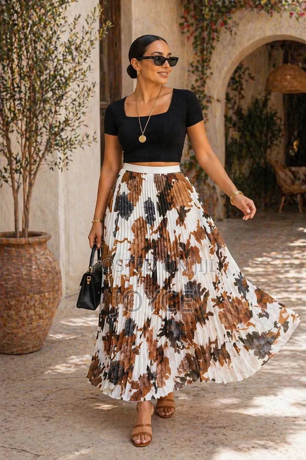 Free Size Pleated Chiffon Skirts