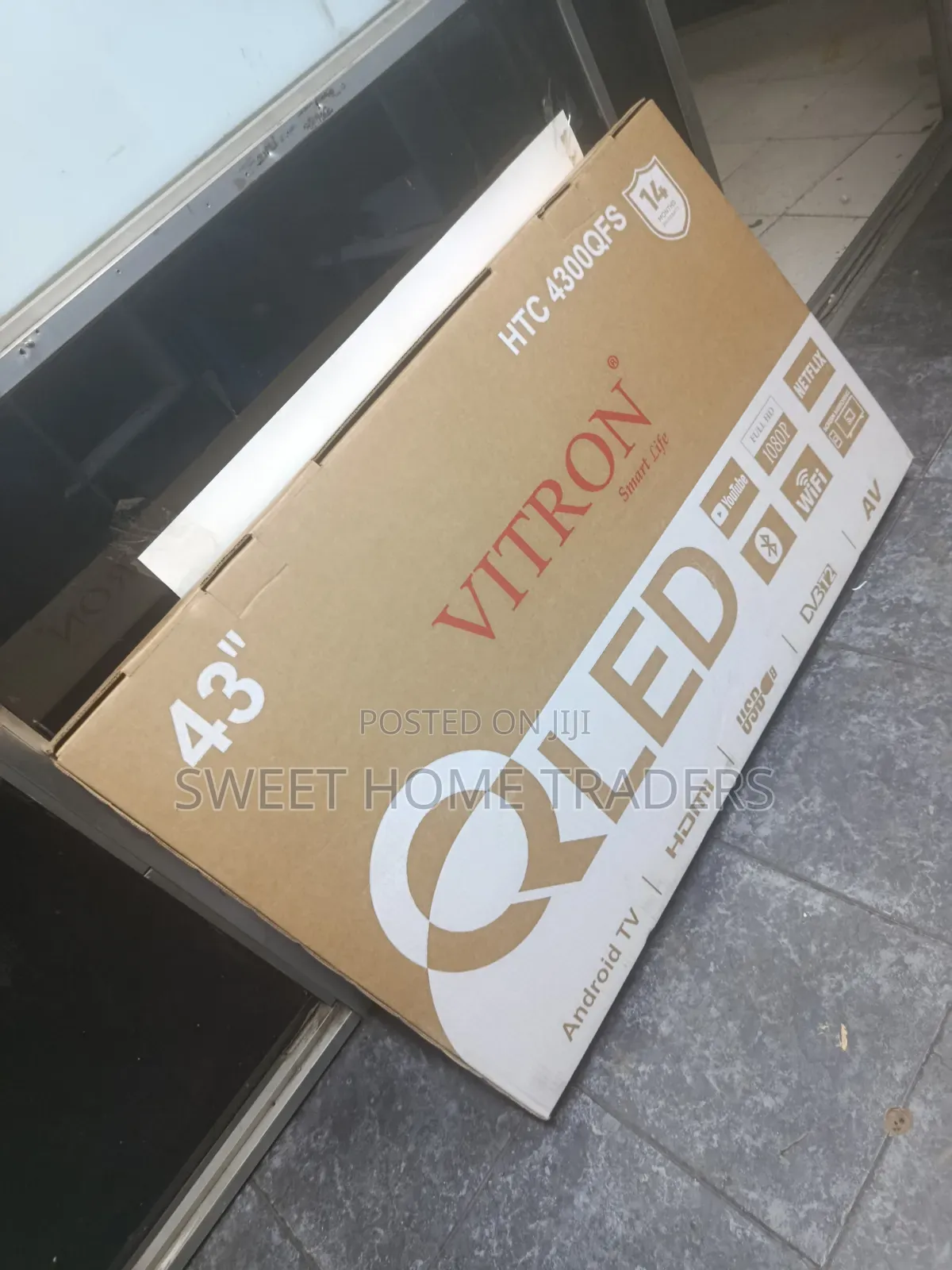 Vitron Tv 43 Inch Qled 1080p + Free Wall Mount