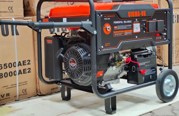 7 Kva Gasoline Generator Cigma-Uk 6500ae2 With Wheels and Trolley
