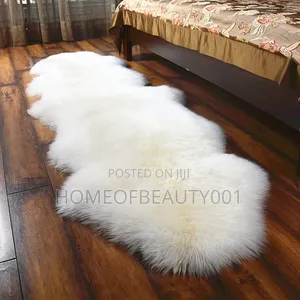Fluffy Bedside Mat.