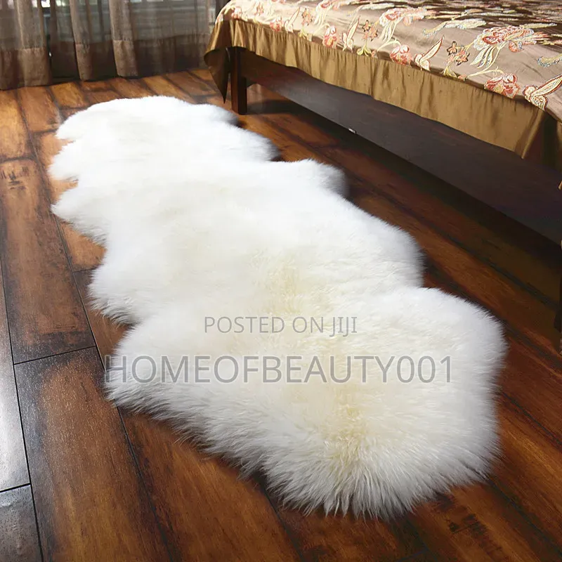 Fluffy Bedside Mat.