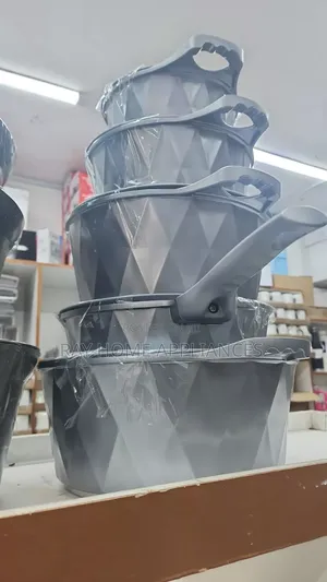 Long Diamond 11pieces Bosch With Silicone Lids in Black and Grey