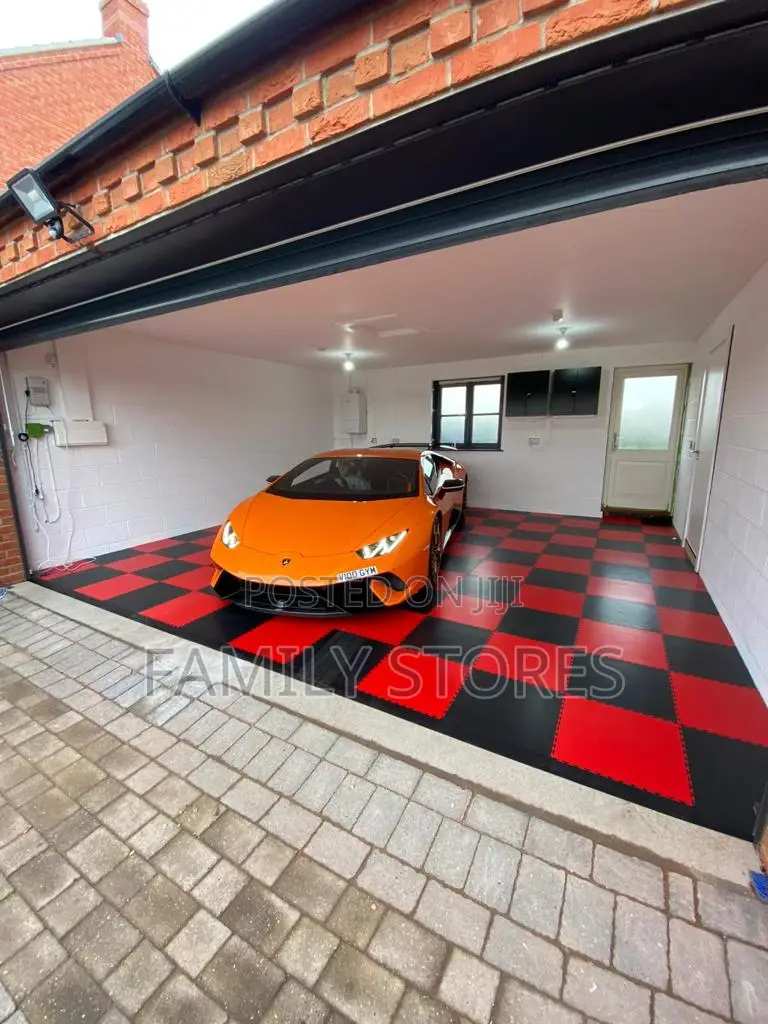 Interlocking PVC Floor Tiles Garage 400mm 18mm 6ton