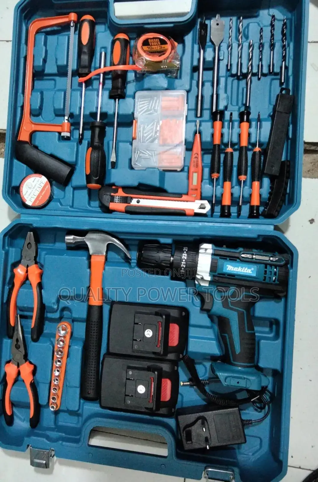Makita 48v Cordless Drill Set With Metallic Chuck