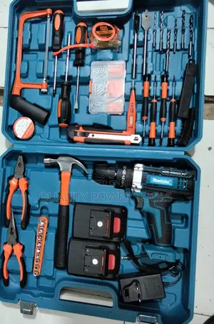 Makita 48v Cordless Drill Set With Metallic Chuck