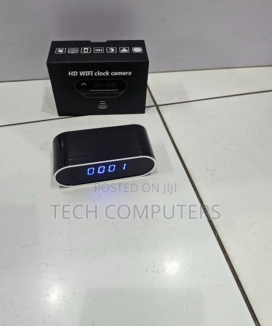 Hidden Spy Camera Alarm Clock With Hd Recording Mobile App Access
