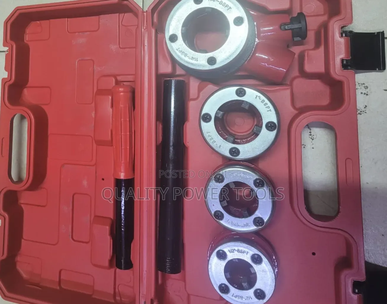 Heavy Duty Pipe Threader Kit, Manual Plumber Pipe Threading Set,