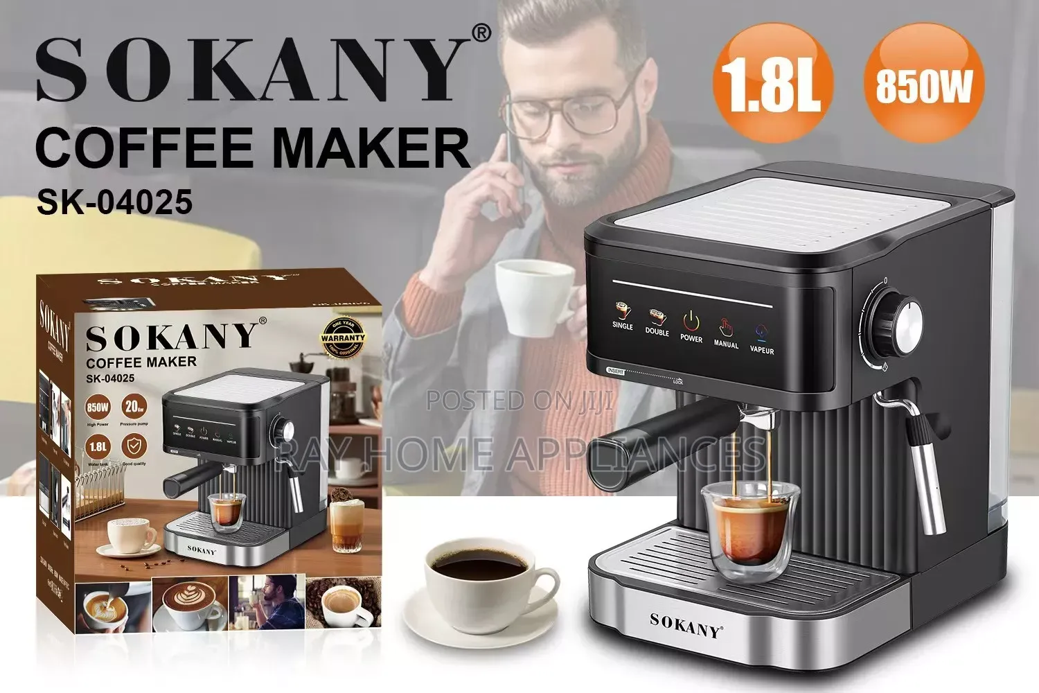 Sokany Commercial Coffee Maker Expresso