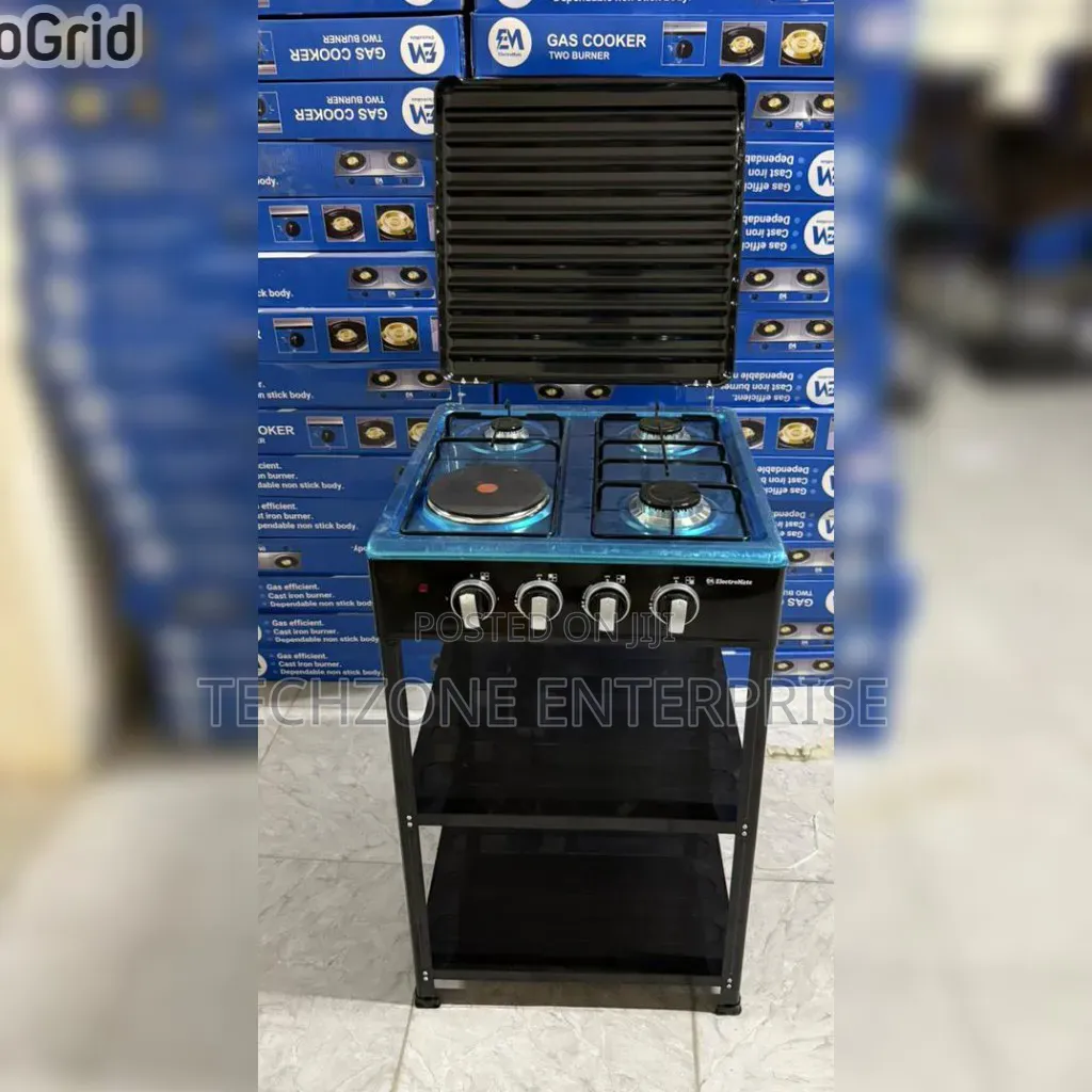 Electromate 3g+1e Gas Cooker With Storage Shelves 