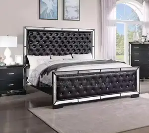 King Size Bed: King Bed With Carved High Back Headboard