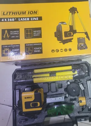 Dewalt 5v Max Green Laser Level 360° Self-Leveling Tripod Kit