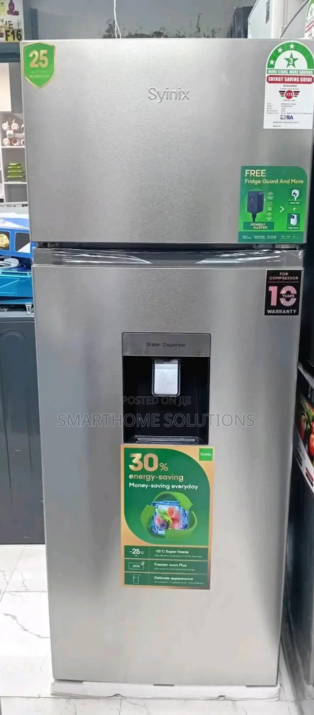 210 LTRS Syinix Double Door Refrigerator + Dispenser #Sn4