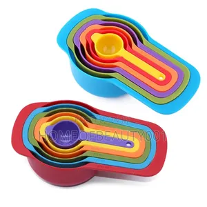 Colorful Nesting Measuring Cups Spoons Set.