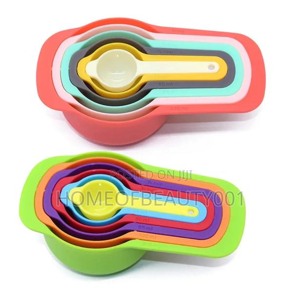 Colorful Nesting Measuring Cups Spoons Set. - thumbnail 2