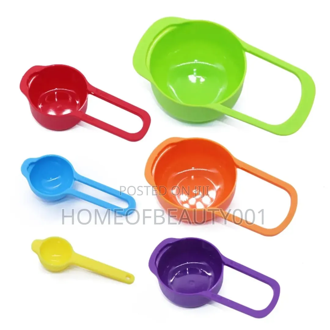 Colorful Nesting Measuring Cups Spoons Set.