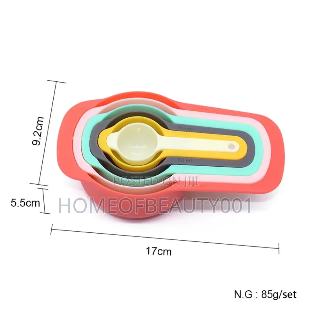 Colorful Nesting Measuring Cups Spoons Set.