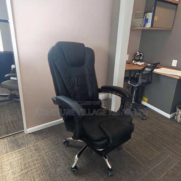 Leather Office Seat With Footrest - thumbnail 5
