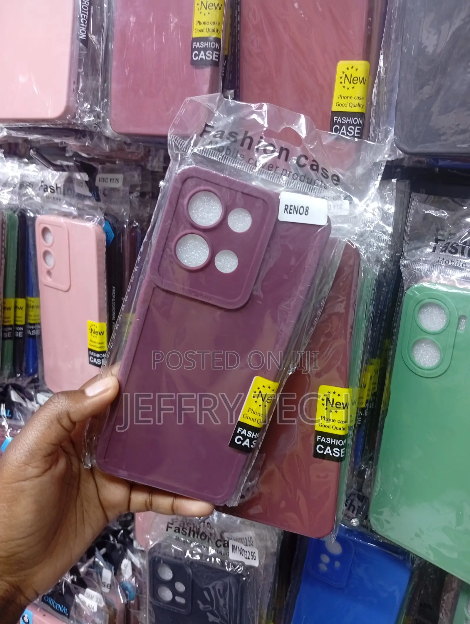 Oppo Reno8 Deep Maroon : Elevated Pro-Camera Protection Block Case