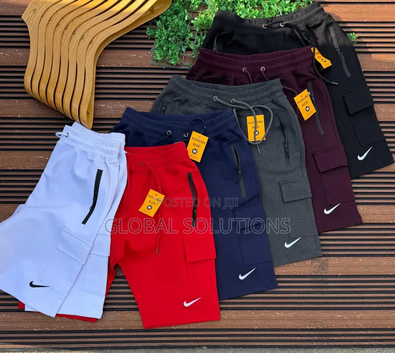 Classy Casual Cargo Shorts Feature Side Zip Pockets