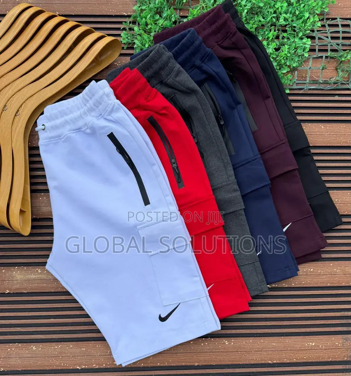 Classy Casual Cargo Shorts Feature Side Zip Pockets
