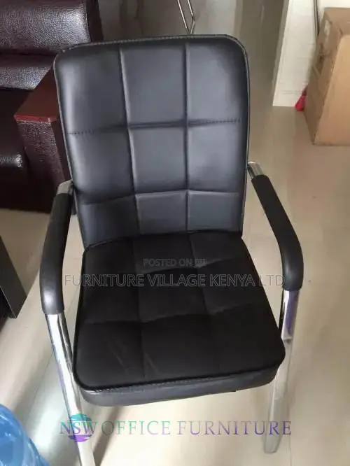 Leather Arm Reception Guest Chair