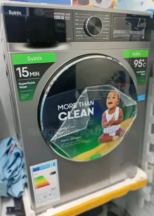 Front Load Washing Machine Syinix 12kg Wash and Spin