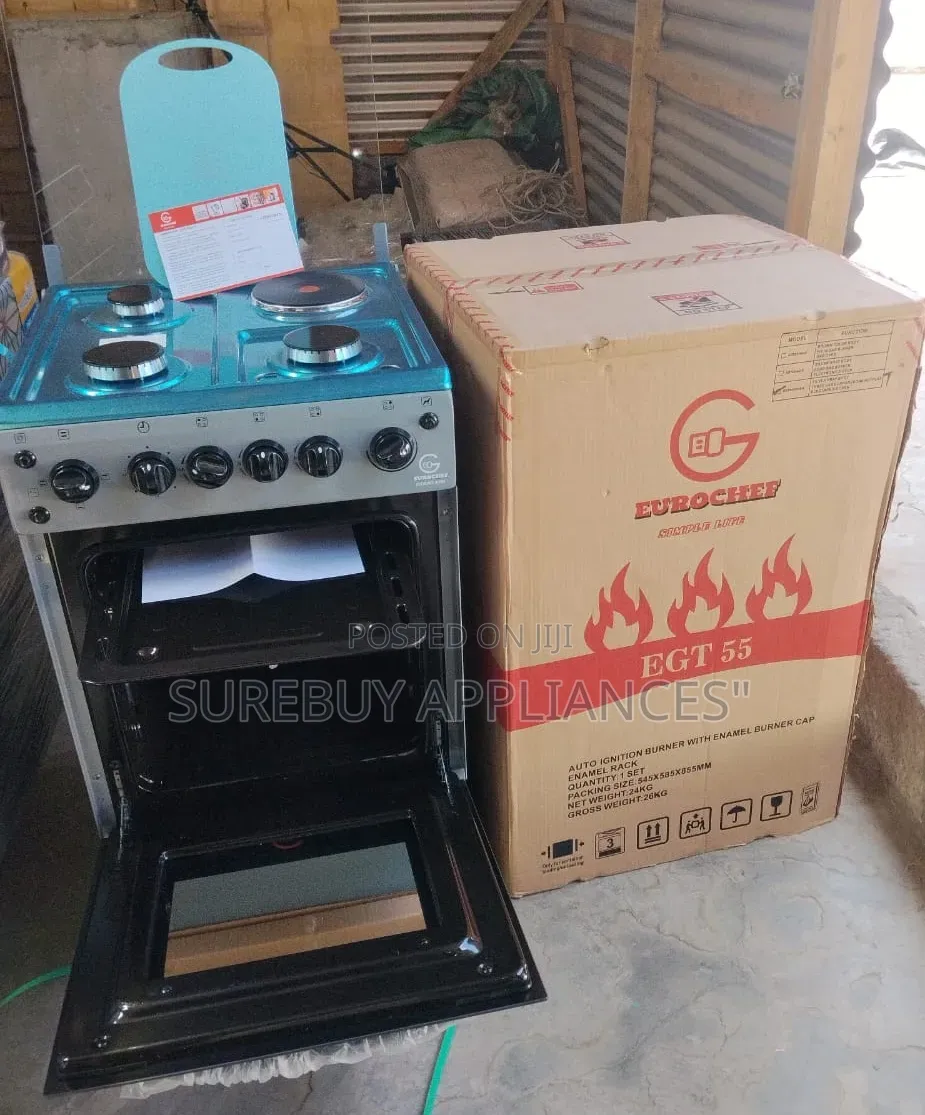 Eurochef 3+1 Standing Cooker With Electric Oven Light